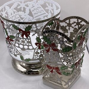 Bath & Body Works Bling Bells Candle Holder & Soap Holder Set
